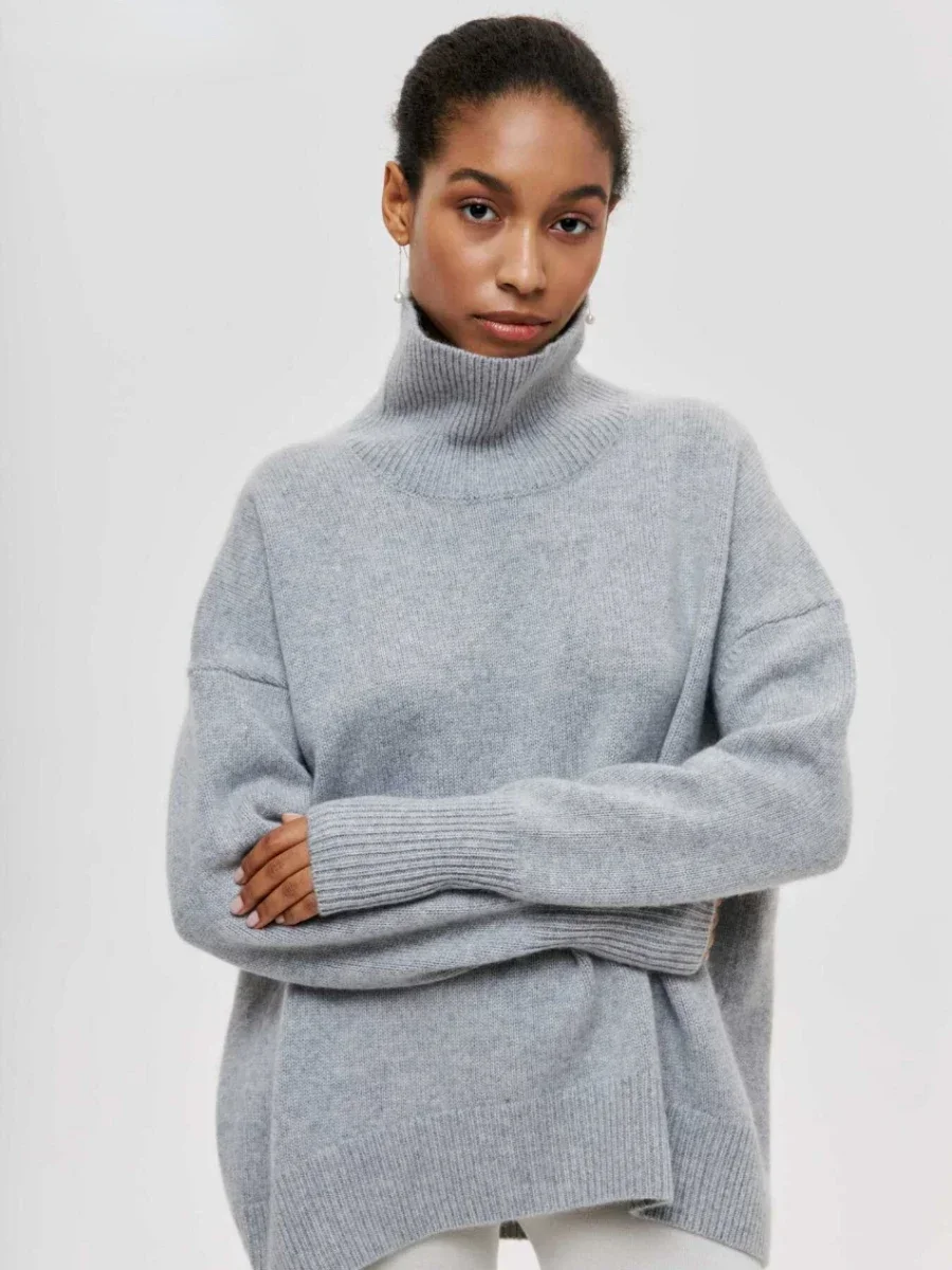 Wolfeel Women Turtleneck Sweater Autumn Winter Thick Warm Pullover Tops Oversized Casual Loose Knitted Jumper Female pull
Wolfeel Women Turtleneck Sweater Autumn Winter Thick Warm Pullover Tops Oversized Casual Loose Knitted Jumper Female pull