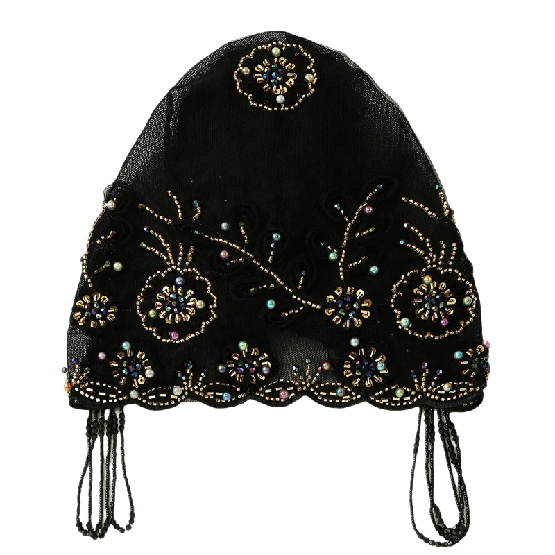 Muslim Pearls Beading Lace Caps Mesh Fabric Bead Tube Paired With Acrylic Diamond Thread Embroidered Hat For Dubai Arabian New
Muslim Pearls Beading Lace Caps Mesh Fabric Bead Tube Paired With Acrylic Diamond Thread Embroidered Hat For Dubai Arabian New