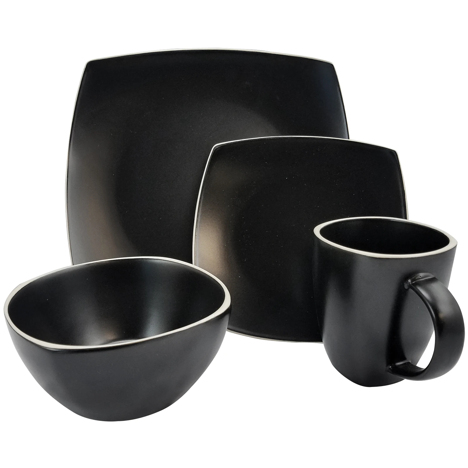 Black Matte 16-Piece Dinnerware Set, Modern Dining Essentials
Black Matte 16-Piece Dinnerware Set, Modern Dining Essentials