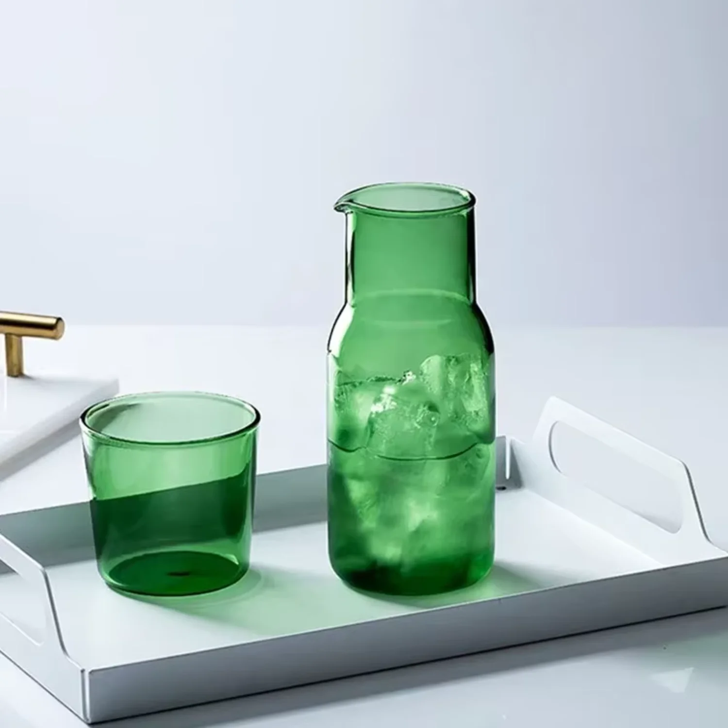 Japanese Style Glass Water Bottle with Glass Cup Water Carafe with Tumbler Glasses Flask Drinkware Pot Milk Tea
Japanese Style Glass Water Bottle with Glass Cup Water Carafe with Tumbler Glasses Flask Drinkware Pot Milk Tea