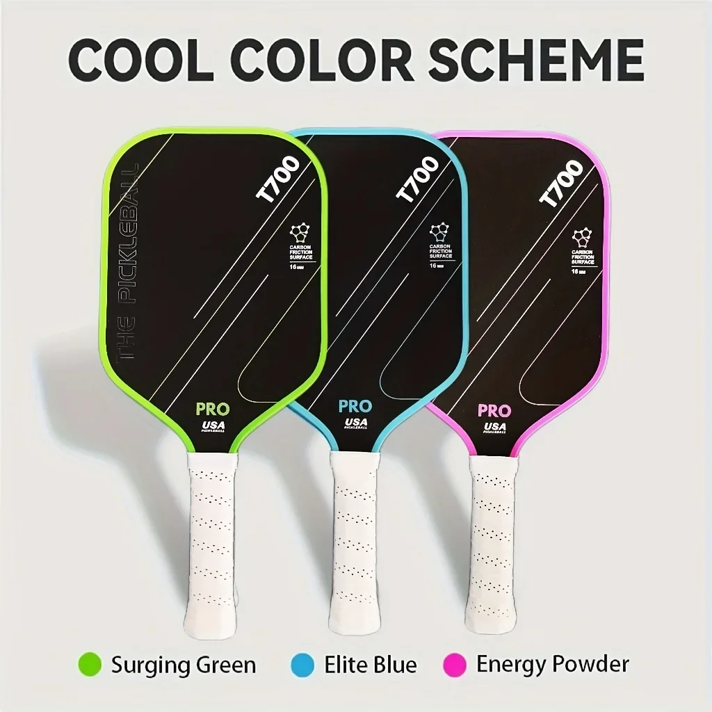 T700 Carbon Fiber Pickleball Paddle, 16mm PP honeycomb core, fabric-textured face, professional pickleball paddle
T700 Carbon Fiber Pickleball Paddle, 16mm PP honeycomb core, fabric-textured face, professional pickleball paddle