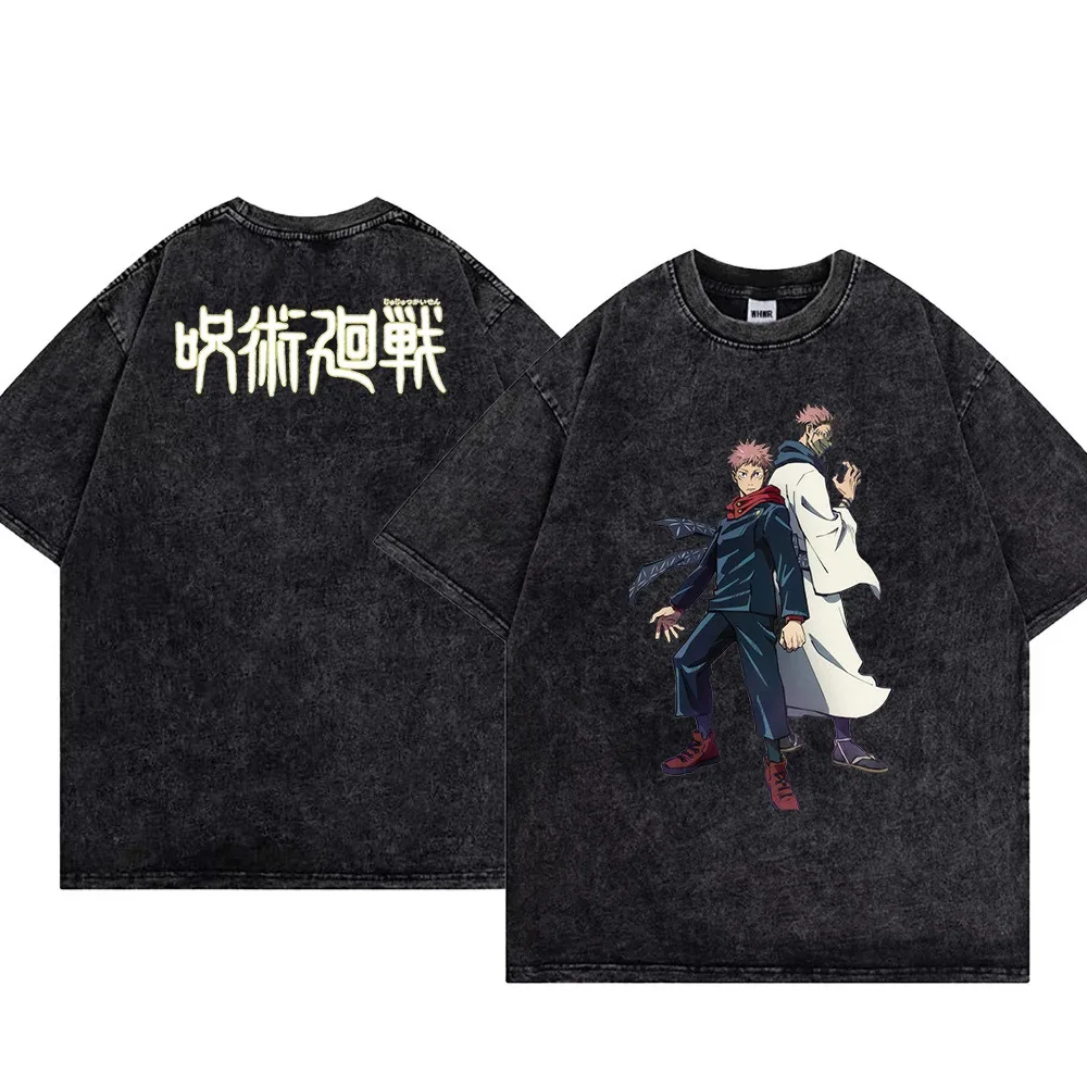 Men's T Shirts Gojo Satoro Anime Women's Oversized Vintage Washed Short Sleeved Tee Harajuku Streetwear Y2k Clothes Tops Summer
Men's T Shirts Gojo Satoro Anime Women's Oversized Vintage Washed Short Sleeved Tee Harajuku Streetwear Y2k Clothes Tops Summer