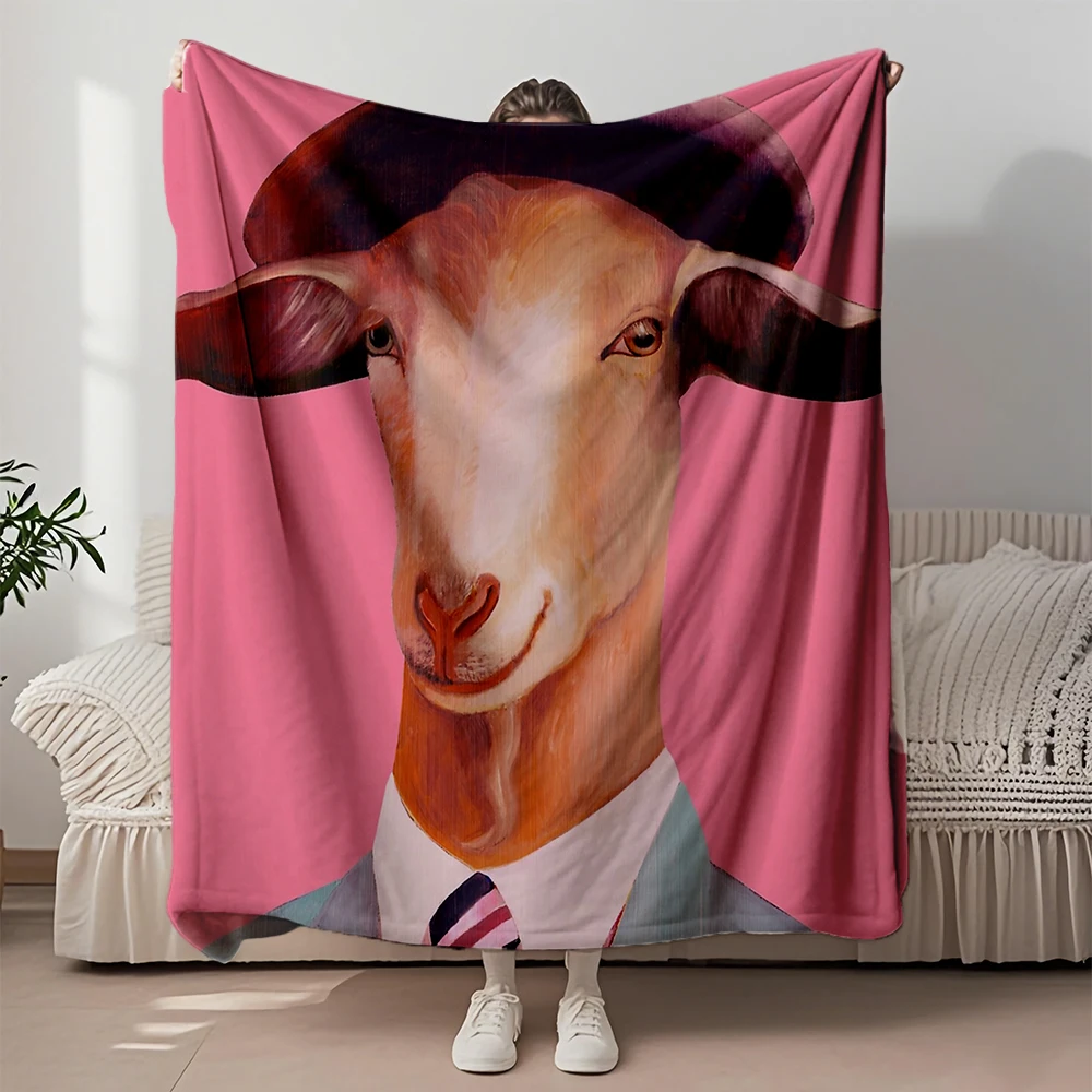Machine-washable Flannel Blanket Billy Goat Pink Scandinavian Design Travel Blanket Microfiber Bedspread Odor-resistant Blankets
Machine-washable Flannel Blanket Billy Goat Pink Scandinavian Design Travel Blanket Microfiber Bedspread Odor-resistant Blankets