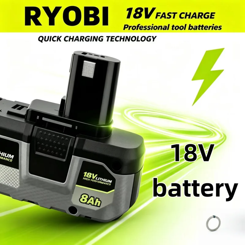 Original 6.0Ah 18V Lithium-ion Battery, Fit RYOBI ONE+ Tools, No Memory Effect Durable Cells For Full P108 Series Pack
Original 6.0Ah 18V Lithium-ion Battery, Fit RYOBI ONE+ Tools, No Memory Effect Durable Cells For Full P108 Series Pack