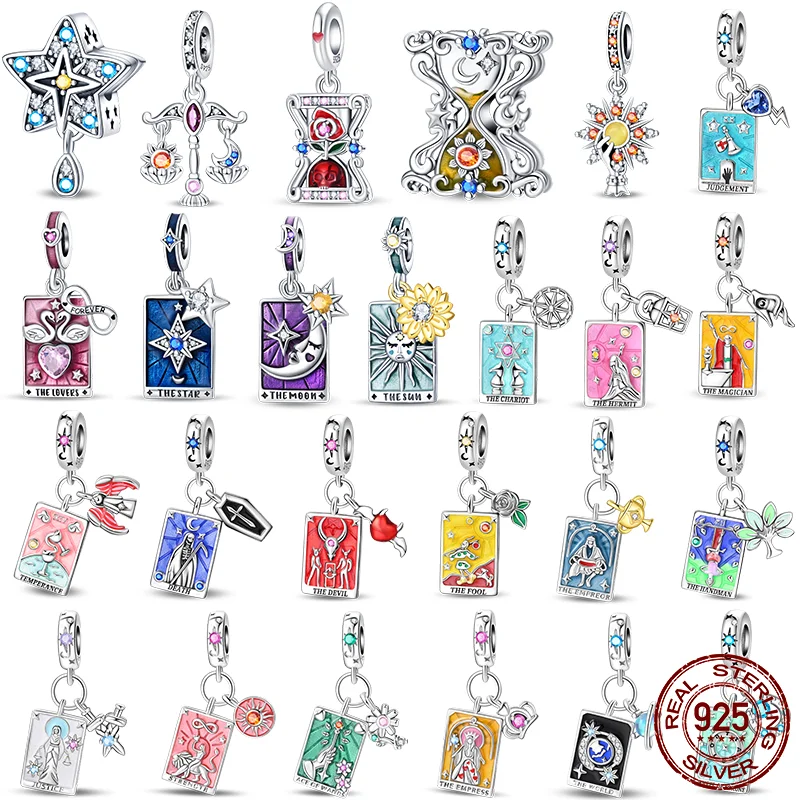 Original 925 Sterling Silver Charms Bead Tarot cards Charms Fit Women's Bracelet DIY Production Charms Jewelry
Original 925 Sterling Silver Charms Bead Tarot cards Charms Fit Women's Bracelet DIY Production Charms Jewelry