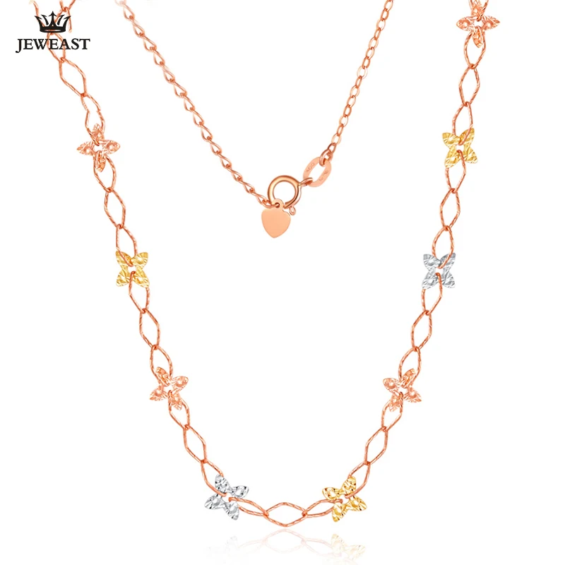 18K Pure Gold Necklace Real AU 750 Solid Gold Chain Multicolor Flowers Nice Upscale Trendy Party Fine Jewelry Hot Sell New 2023
18K Pure Gold Necklace Real AU 750 Solid Gold Chain Multicolor Flowers Nice Upscale Trendy Party Fine Jewelry Hot Sell New 2023