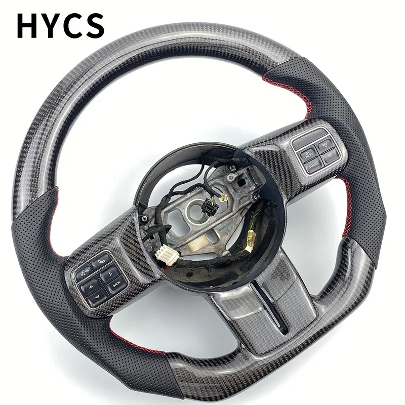 Real Carbon Fiber Steering Wheel for Jeep Wrangler Grand Cherokee Compass Freelander Grand Commander Without airbags
Real Carbon Fiber Steering Wheel for Jeep Wrangler Grand Cherokee Compass Freelander Grand Commander Without airbags