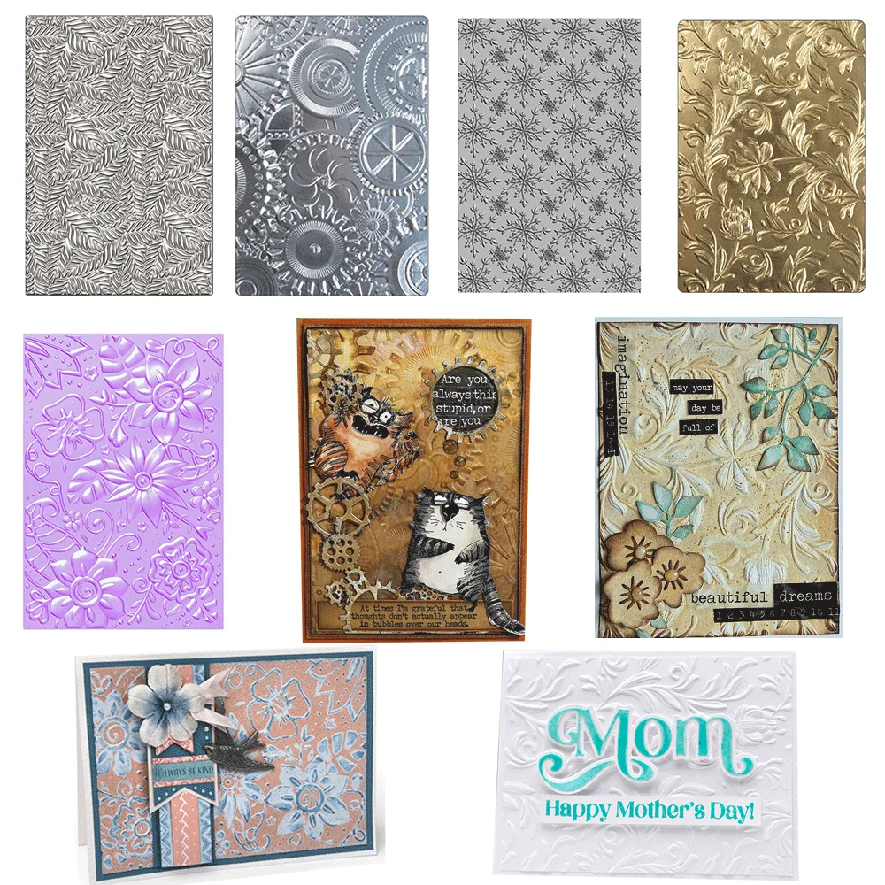 Mechanics; Flowers 3D Embossing Folder and Matching Dies for Adding Textured Detail To Paper Crafting Card Making Supplies
Mechanics; Flowers 3D Embossing Folder and Matching Dies for Adding Textured Detail To Paper Crafting Card Making Supplies