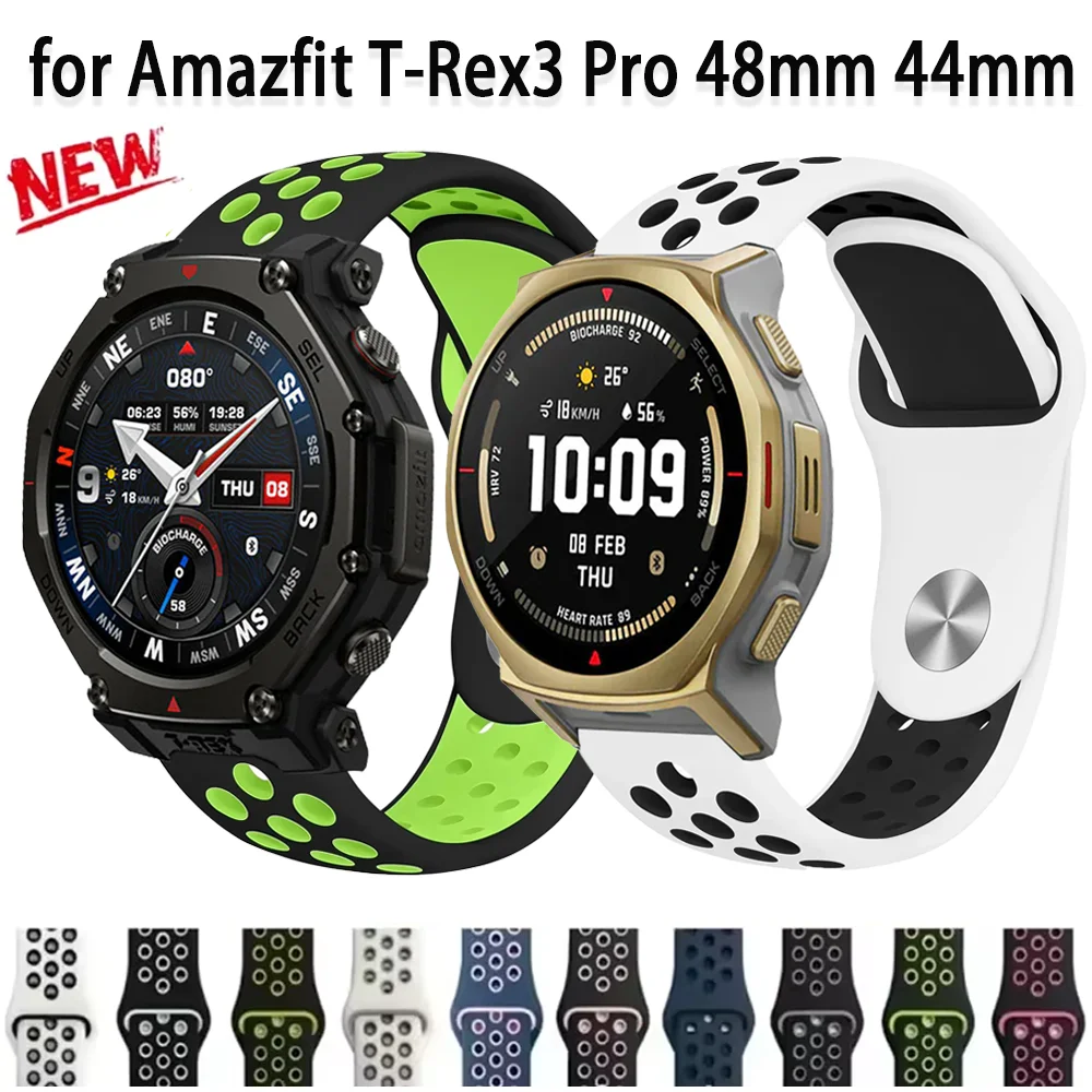20mm 22mm Silicone Strap for Amazfit T-Rex3 Pro 48mm 44mm Helio Balance 2 1 Wristband Bracelet Amazfit Active 2 Bip 6 5 GTR 4 3
20mm 22mm Silicone Strap for Amazfit T-Rex3 Pro 48mm 44mm Helio Balance 2 1 Wristband Bracelet Amazfit Active 2 Bip 6 5 GTR 4 3