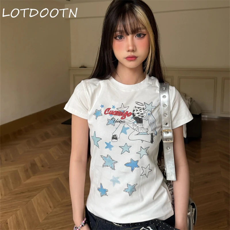 LOTDOOTN Y2K Kawaii TShirt 2000s Summer Casual Clothes Harajuku Streetwear Sweet Cute Top Femme Lovely Girl Tee Cute Printi Tops
LOTDOOTN Y2K Kawaii TShirt 2000s Summer Casual Clothes Harajuku Streetwear Sweet Cute Top Femme Lovely Girl Tee Cute Printi Tops