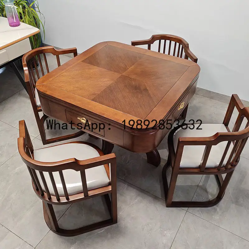 V5.11 new chinese style solid wood mahjong table & dining table - 2-in-1, silent, fully automatic mahjong machine
V5.11 new chinese style solid wood mahjong table & dining table - 2-in-1, silent, fully automatic mahjong machine
