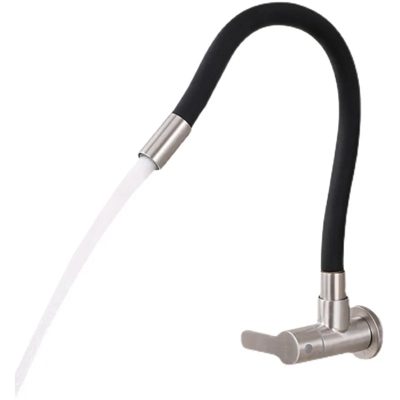 Stainless Steel Kitchen Faucet Universal Telescopic Tube Single Cold Tap Wall Mount 360° Rotate Flexible Hose Vanity Vessel Tap
Stainless Steel Kitchen Faucet Universal Telescopic Tube Single Cold Tap Wall Mount 360° Rotate Flexible Hose Vanity Vessel Tap