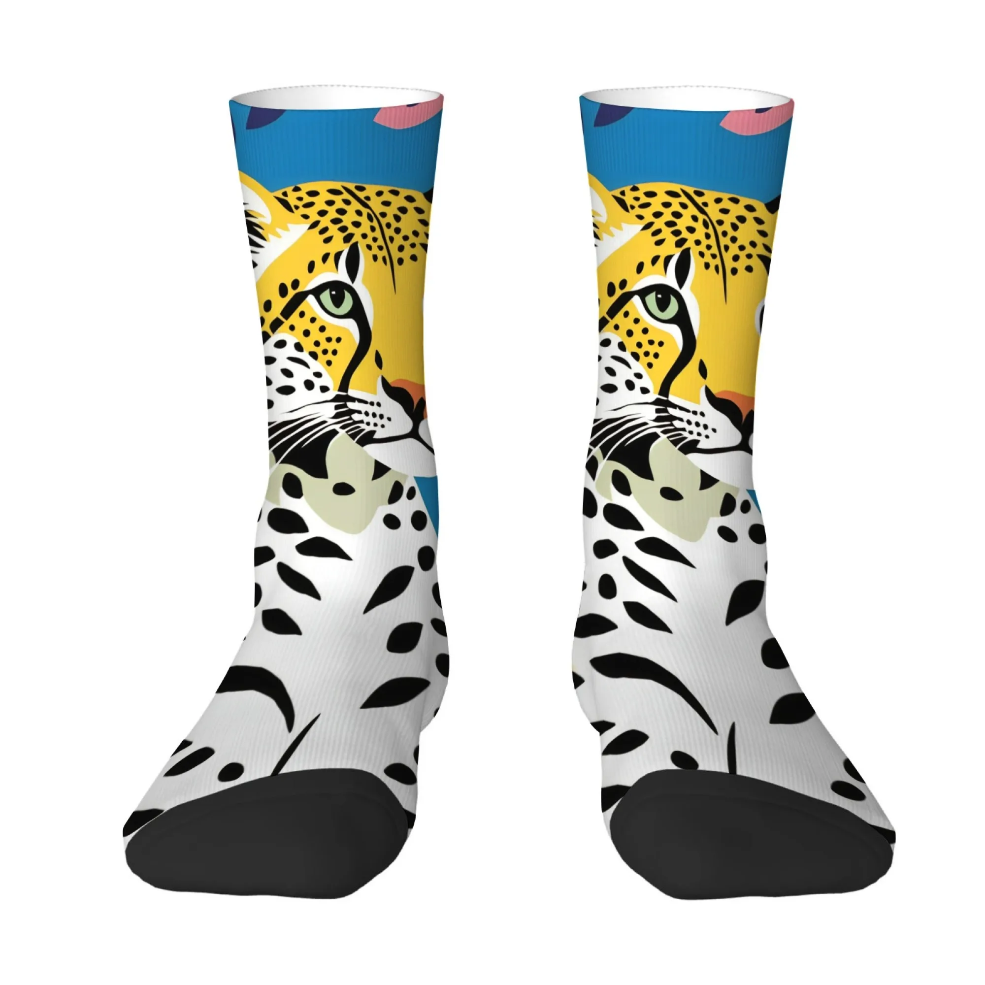 Modern Illustration-style Cheetah Men's Socks Stylish Cool Outdoor Hiking Rock Climbing Socks Soft Breathable Non-slip Fun Socks
Modern Illustration-style Cheetah Men's Socks Stylish Cool Outdoor Hiking Rock Climbing Socks Soft Breathable Non-slip Fun Socks