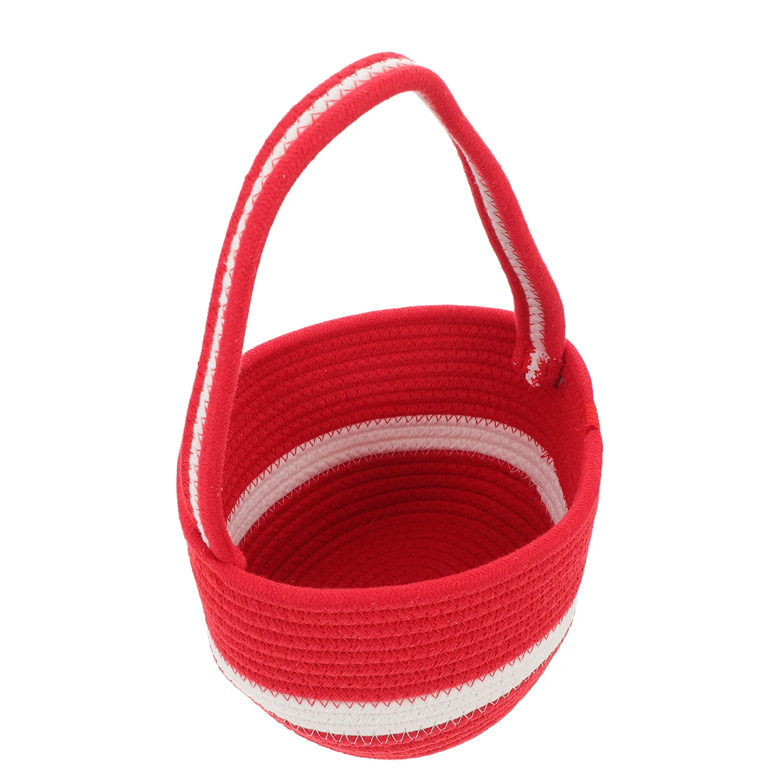 Christmas Red Cotton Rope Basket 7.8" X 5.3" Foldable Oval Desktop Organizer Storage Handwoven Holiday Woven Basket Table
Christmas Red Cotton Rope Basket 7.8" X 5.3" Foldable Oval Desktop Organizer Storage Handwoven Holiday Woven Basket Table