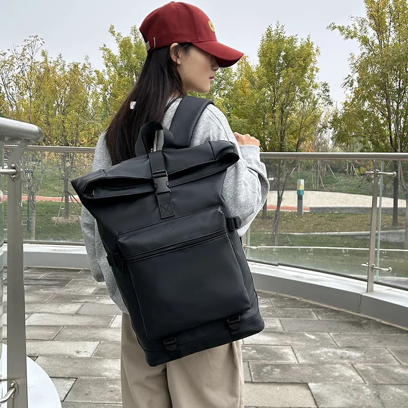 New leather film business backpack multi-compartment large capacity high-end short-distance business trip computer backpack
New leather film business backpack multi-compartment large capacity high-end short-distance business trip computer backpack