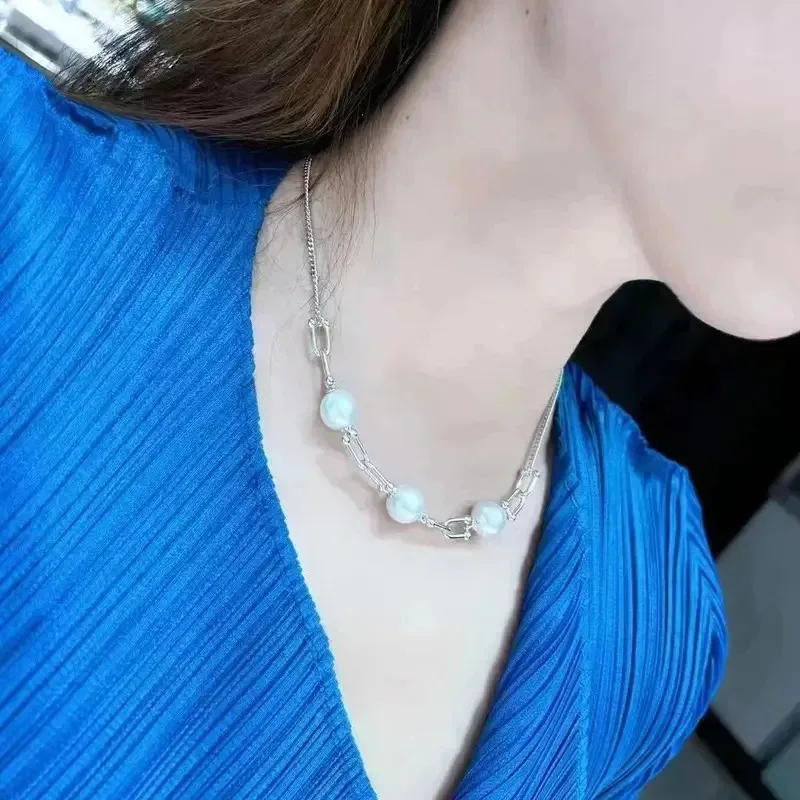 Robotz 2026 Pure Silver Pearl U-shaped Horseshoe Women's Jewelry Necklace Show Off Charming Charm Festival Banquet Gifts
Robotz 2026 Pure Silver Pearl U-shaped Horseshoe Women's Jewelry Necklace Show Off Charming Charm Festival Banquet Gifts