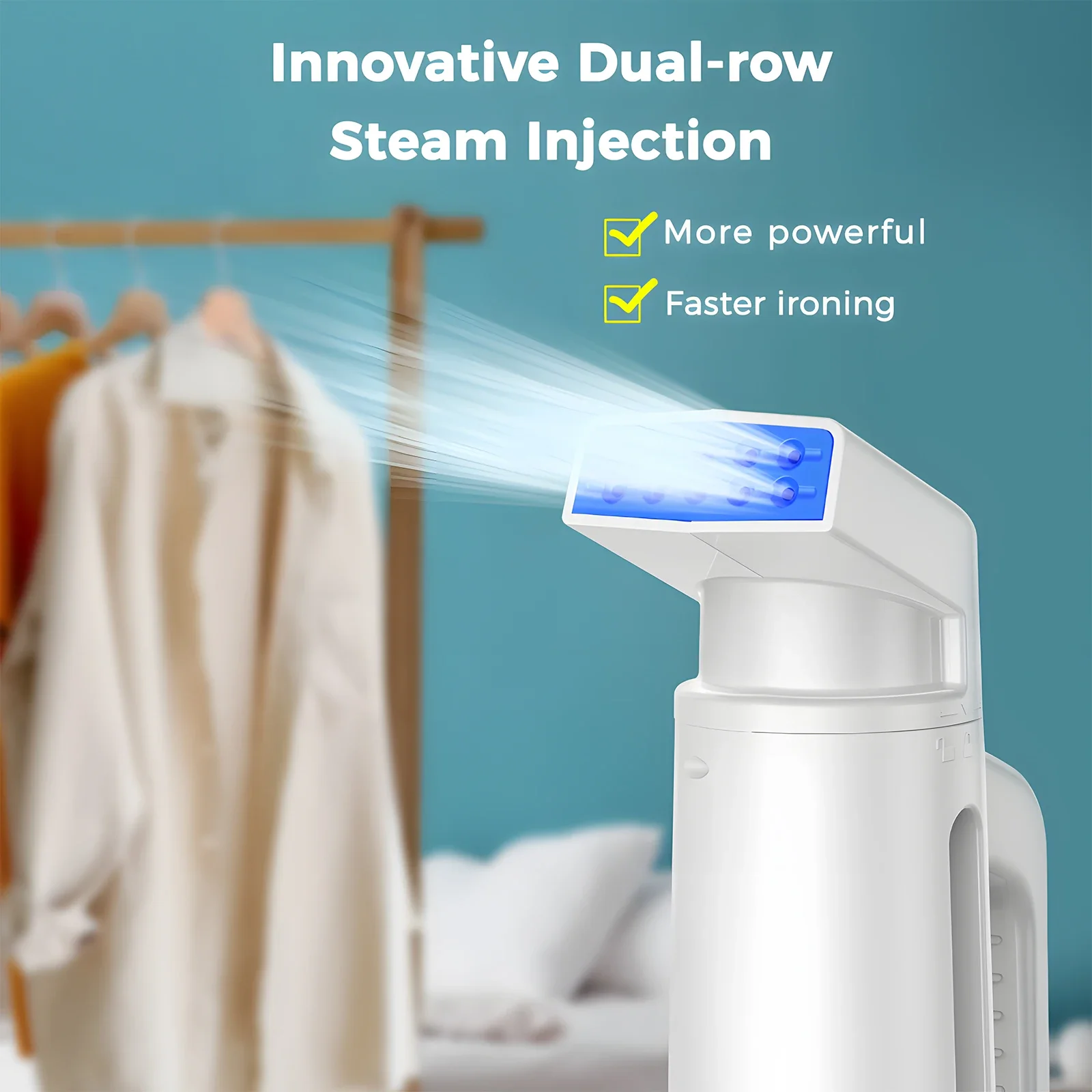 Steamer for Clothes 25s Fast Heating 700W 180ml Big Capacity Strong Penetrating Steam Portable Handheld Garment Steamer
Steamer for Clothes 25s Fast Heating 700W 180ml Big Capacity Strong Penetrating Steam Portable Handheld Garment Steamer