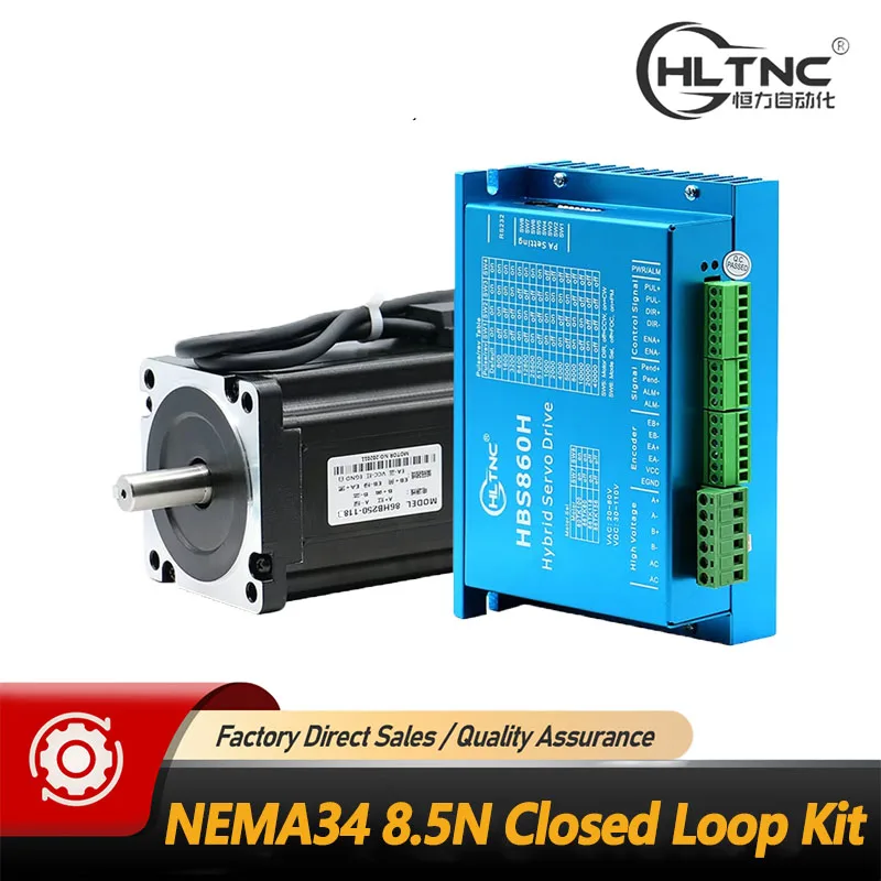 86mm 8.5N.m Nema 34 86HB250-118B Closed-loop step servo motor Hybird close loop 2-phase stepper driver SW6 HBS86H / SW8 HBS860H
86mm 8.5N.m Nema 34 86HB250-118B Closed-loop step servo motor Hybird close loop 2-phase stepper driver SW6 HBS86H / SW8 HBS860H