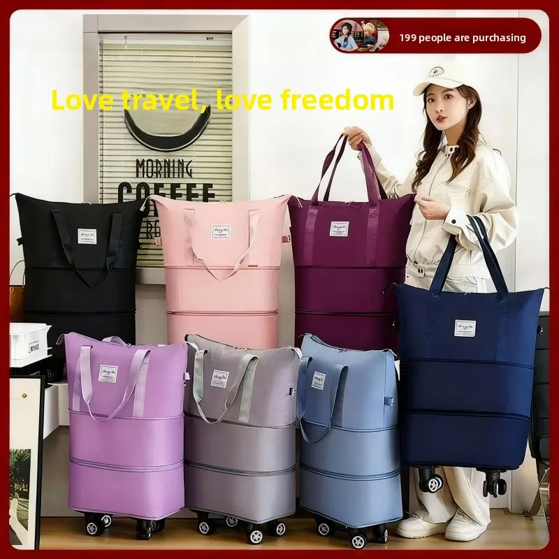 Lightweight Large Capaci Lage Bag Travel Bag with Universal Wheels New Tour Storage Bag Foldable Suitcase THANSYNEY
Lightweight Large Capaci Lage Bag Travel Bag with Universal Wheels New Tour Storage Bag Foldable Suitcase THANSYNEY