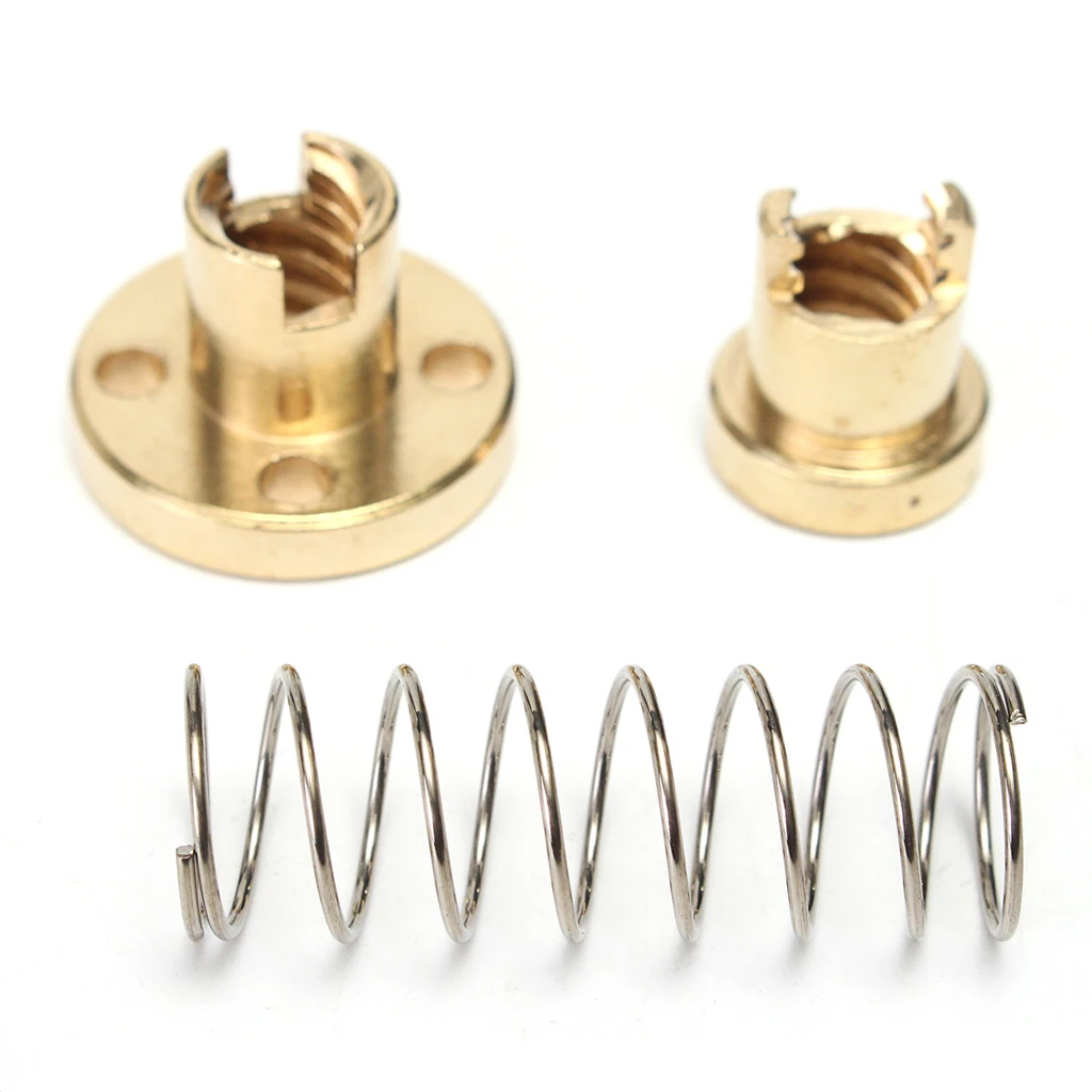 Anti-backlash Nut T8 Spring Loaded Rubber Lead Screw Compatible Gold Color for
Anti-backlash Nut T8 Spring Loaded Rubber Lead Screw Compatible Gold Color for