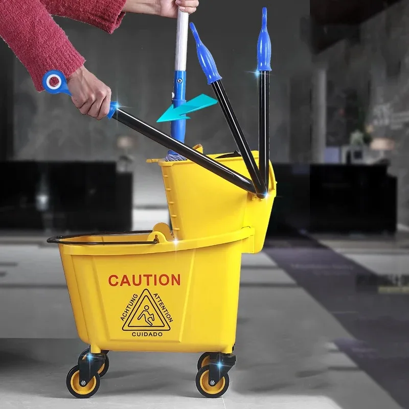 Sanitary cleaning kit, 32 liter mop bucket cart and 67 inch cleaning mop for home, hotel, restaurant
Sanitary cleaning kit, 32 liter mop bucket cart and 67 inch cleaning mop for home, hotel, restaurant