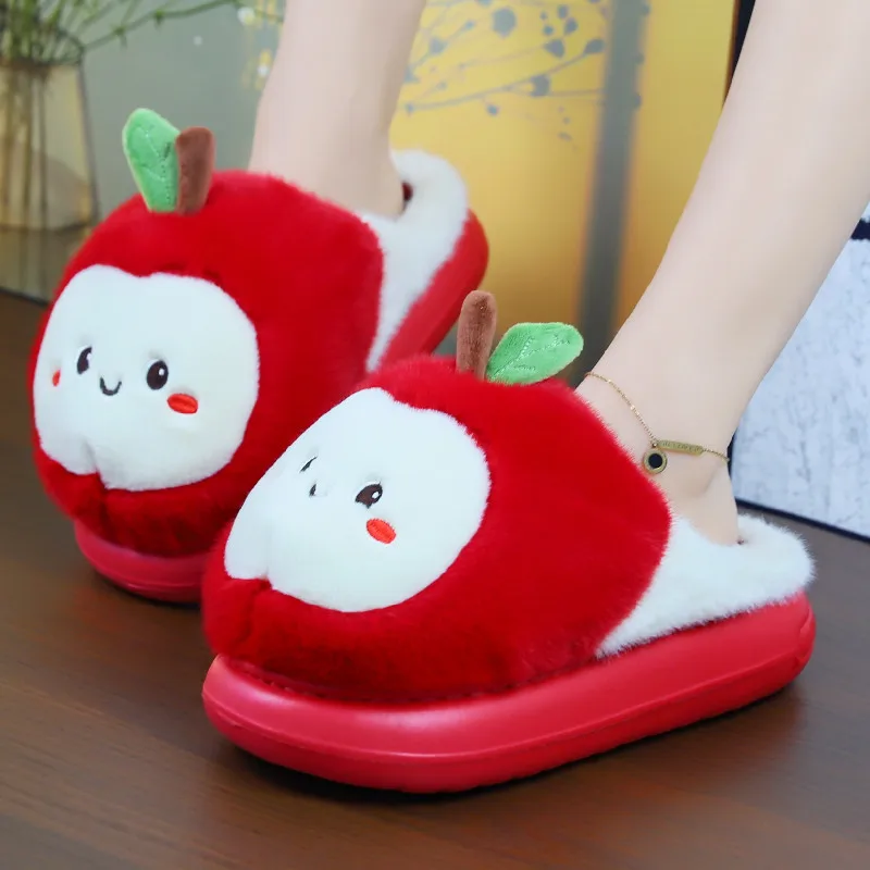 New novelty apples slippers women's winter adorable home shoes snug plush slipper furry house slides woman fluffy indoor slipper
New novelty apples slippers women's winter adorable home shoes snug plush slipper furry house slides woman fluffy indoor slipper