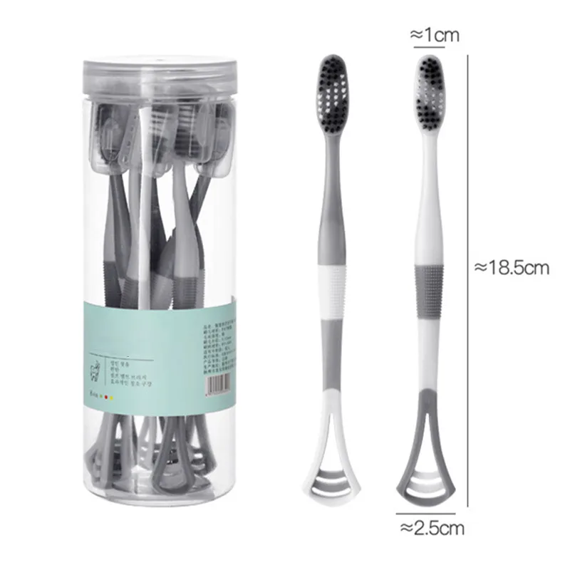 Food Grade Oral Care Keep Fresh Breath Tongue Scraper Brush Double Head Reusable Tongue Scraper Toothbrush Non-slip Handle Clean
Food Grade Oral Care Keep Fresh Breath Tongue Scraper Brush Double Head Reusable Tongue Scraper Toothbrush Non-slip Handle Clean