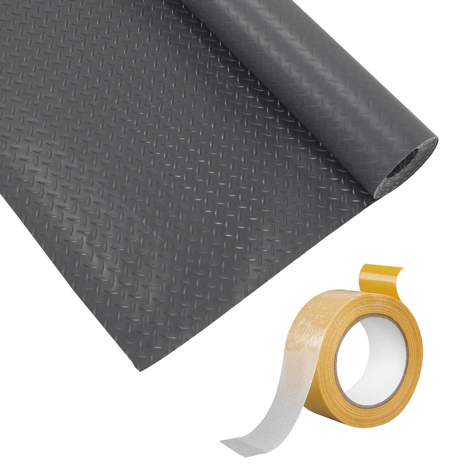 7.9x21/32.8 FT Flooring Roll 2.5mm Golf Cart Parking Mat Diamond Plate PVC for Truck Trailer SUVs Van Golf Cart Motorcycle
7.9x21/32.8 FT Flooring Roll 2.5mm Golf Cart Parking Mat Diamond Plate PVC for Truck Trailer SUVs Van Golf Cart Motorcycle