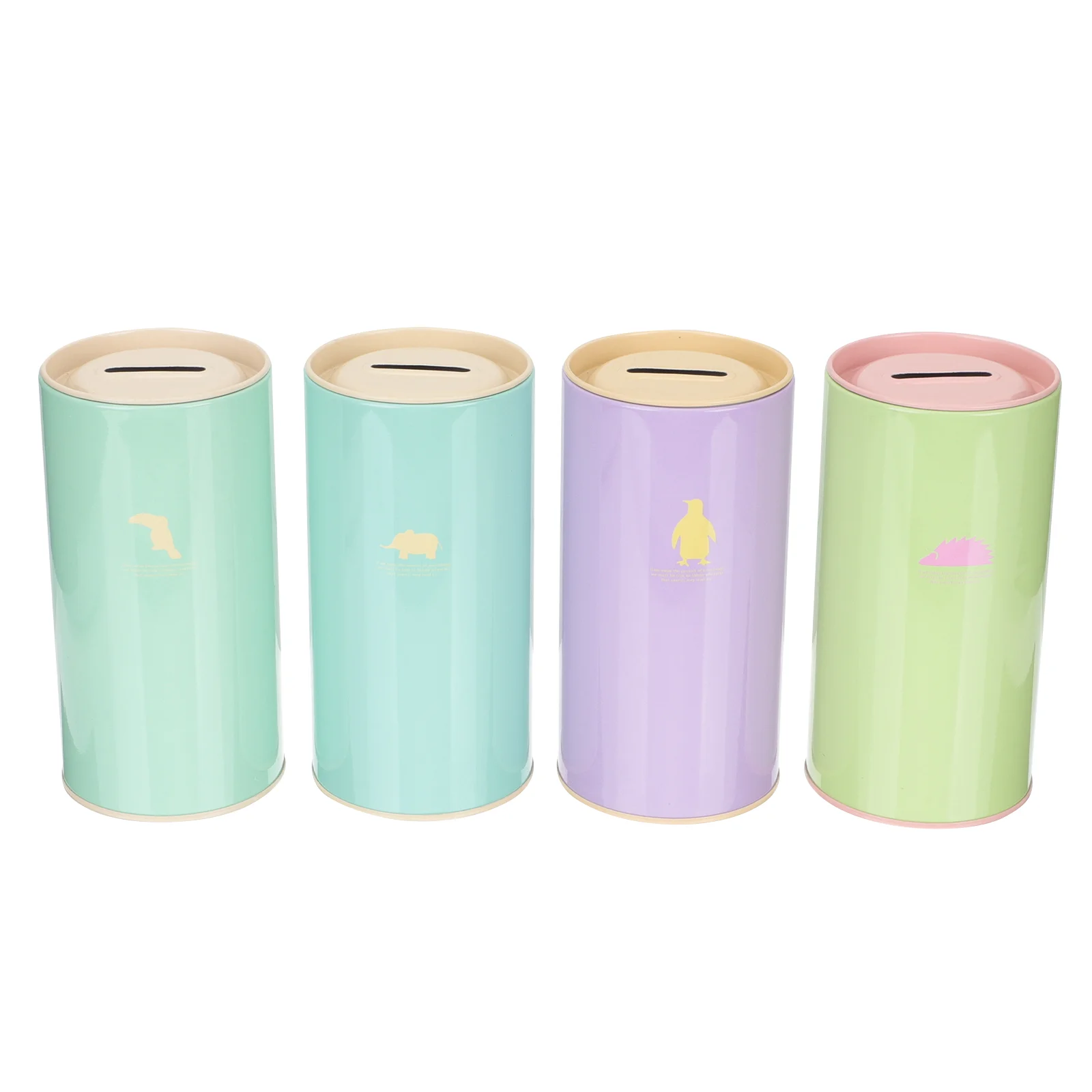 4 Pcs Fashionable Piggy Bank Child Cookie Container Removable Tinplate Coin Saving Jar
4 Pcs Fashionable Piggy Bank Child Cookie Container Removable Tinplate Coin Saving Jar