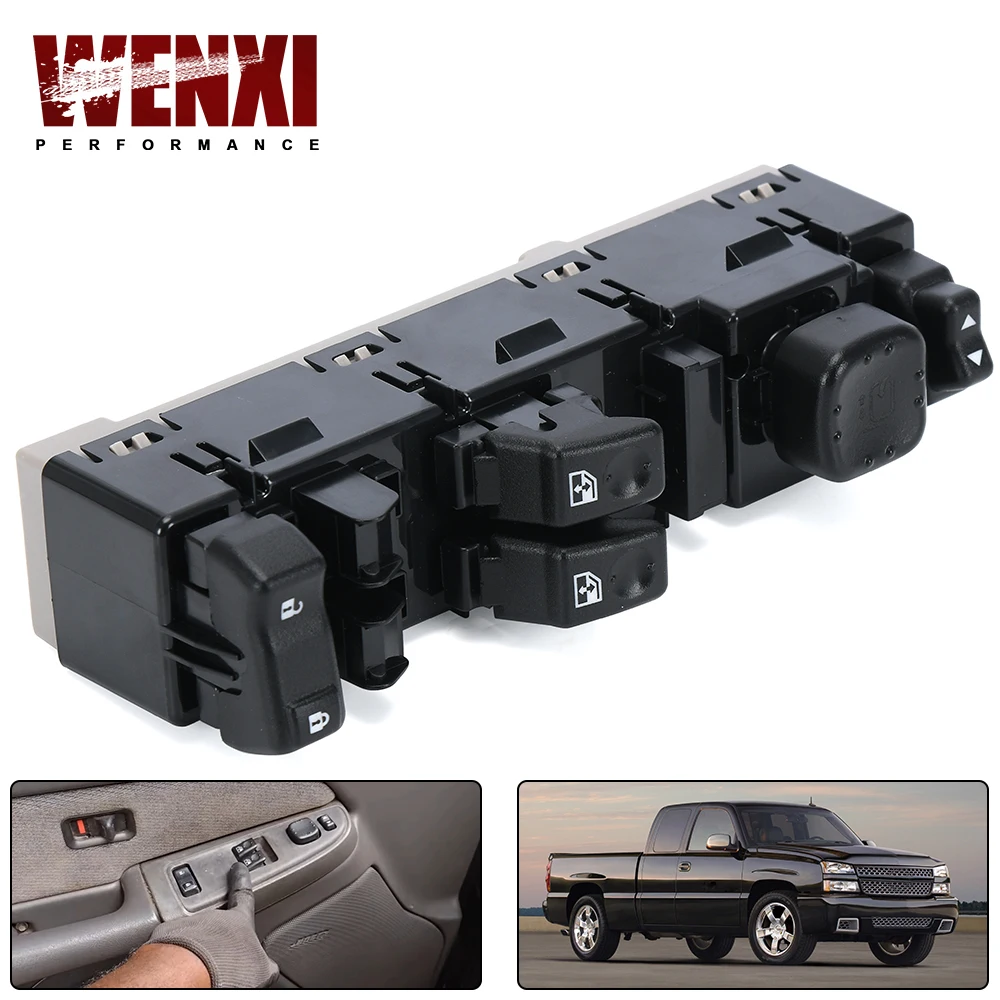 Left Driver Side Power Window Switch For 03-07 Chevy Silverado For 03-04 Chevy Suburban 03-07 GMC Sierra 15883322 10398567
Left Driver Side Power Window Switch For 03-07 Chevy Silverado For 03-04 Chevy Suburban 03-07 GMC Sierra 15883322 10398567