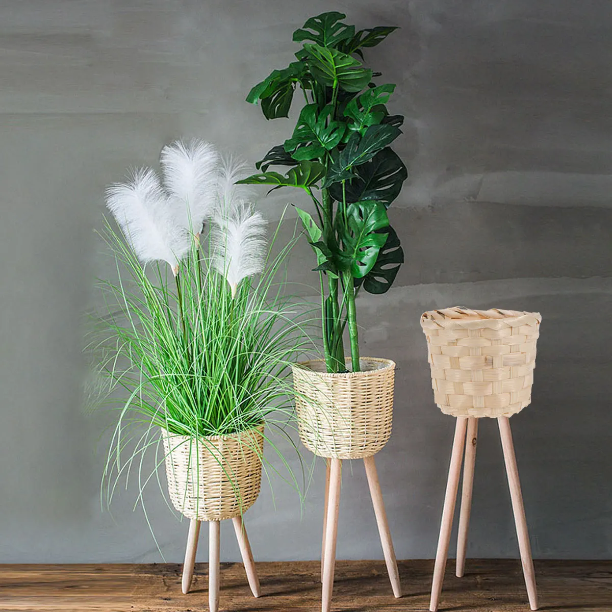 4 Pcs Bamboo and Wood Flower Basket Rattan Storage Baskets Plant Decorative Kitchen Multi-purpose Gathering Baby
4 Pcs Bamboo and Wood Flower Basket Rattan Storage Baskets Plant Decorative Kitchen Multi-purpose Gathering Baby