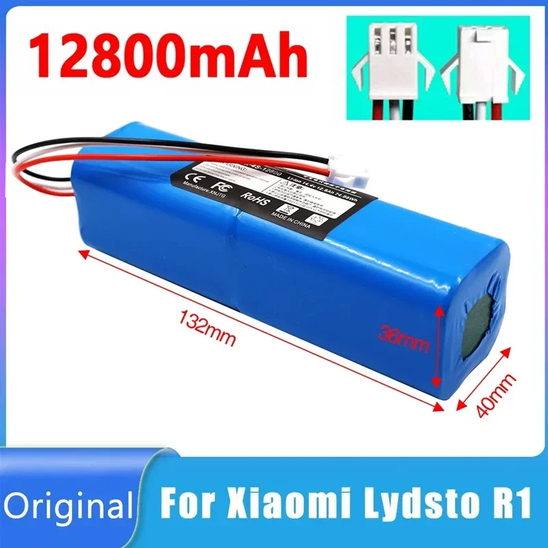 Original Genuine 12800mAh for XiaoMi Lydsto R1 Rechargeable Li-ion Battery Robot Vacuum Cleaner R1 Battery Pack with Capacity
Original Genuine 12800mAh for XiaoMi Lydsto R1 Rechargeable Li-ion Battery Robot Vacuum Cleaner R1 Battery Pack with Capacity