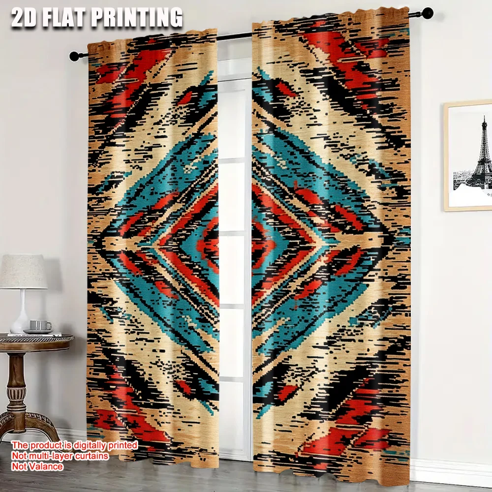 2Pcs Vintage Bohemian Chic Curtains Decorative Drapes For Living Room Bedroom Home Decor Easy Care Light Filtering
2Pcs Vintage Bohemian Chic Curtains Decorative Drapes For Living Room Bedroom Home Decor Easy Care Light Filtering