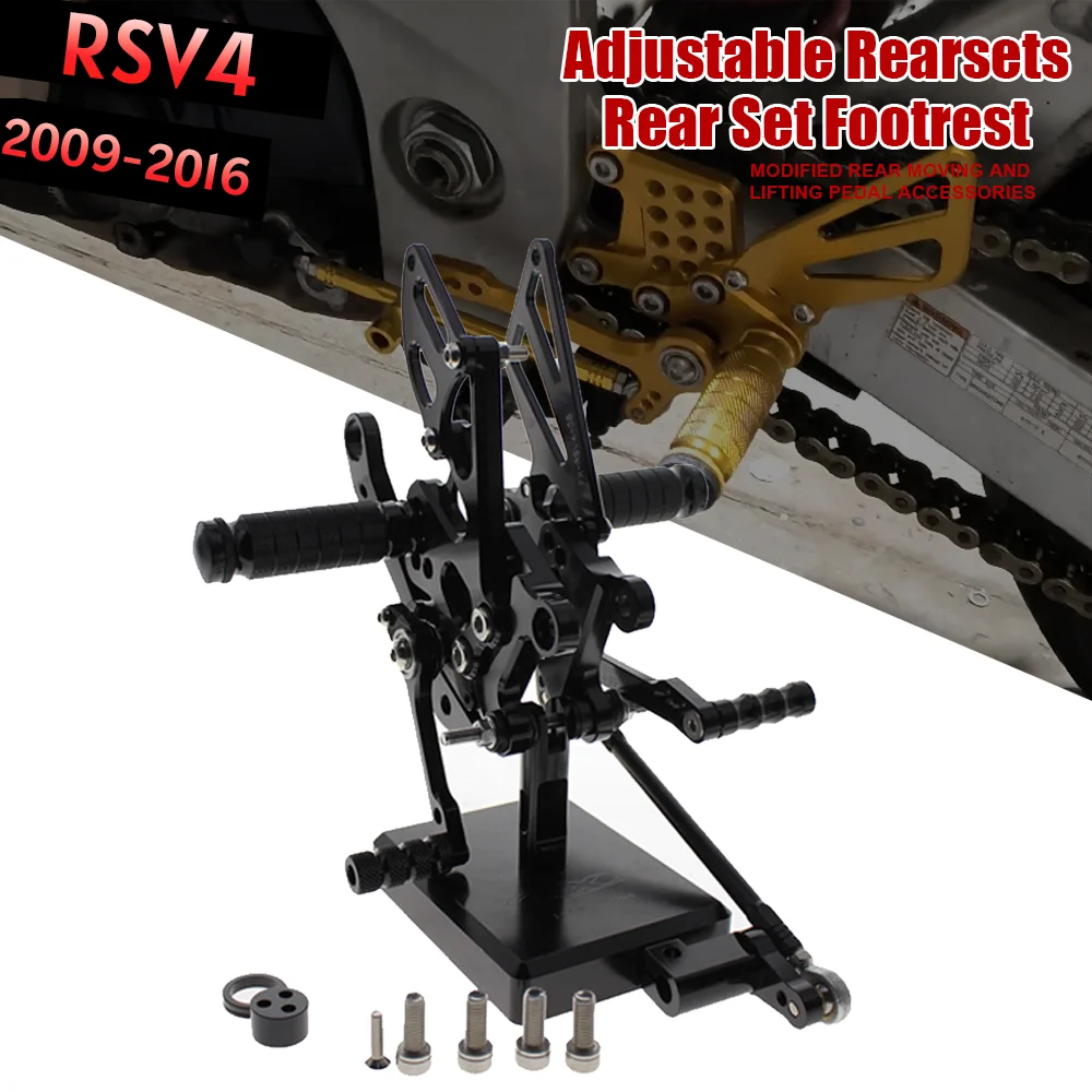 For Aprilia RSV4 RF Factory RR 1000 2009-2016 Motorcycle Rearset Footrest Footpeg Adjustable Aluminum Rear Set Footrest Foot peg
For Aprilia RSV4 RF Factory RR 1000 2009-2016 Motorcycle Rearset Footrest Footpeg Adjustable Aluminum Rear Set Footrest Foot peg