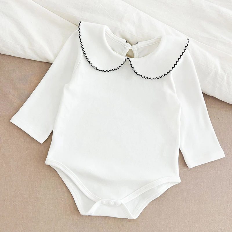 2025 Spring Infant Baby Girls Long Sleeves Solid Color Sweet Jumpsuits Newborn Kids Baby Girls Children Rompers
2025 Spring Infant Baby Girls Long Sleeves Solid Color Sweet Jumpsuits Newborn Kids Baby Girls Children Rompers