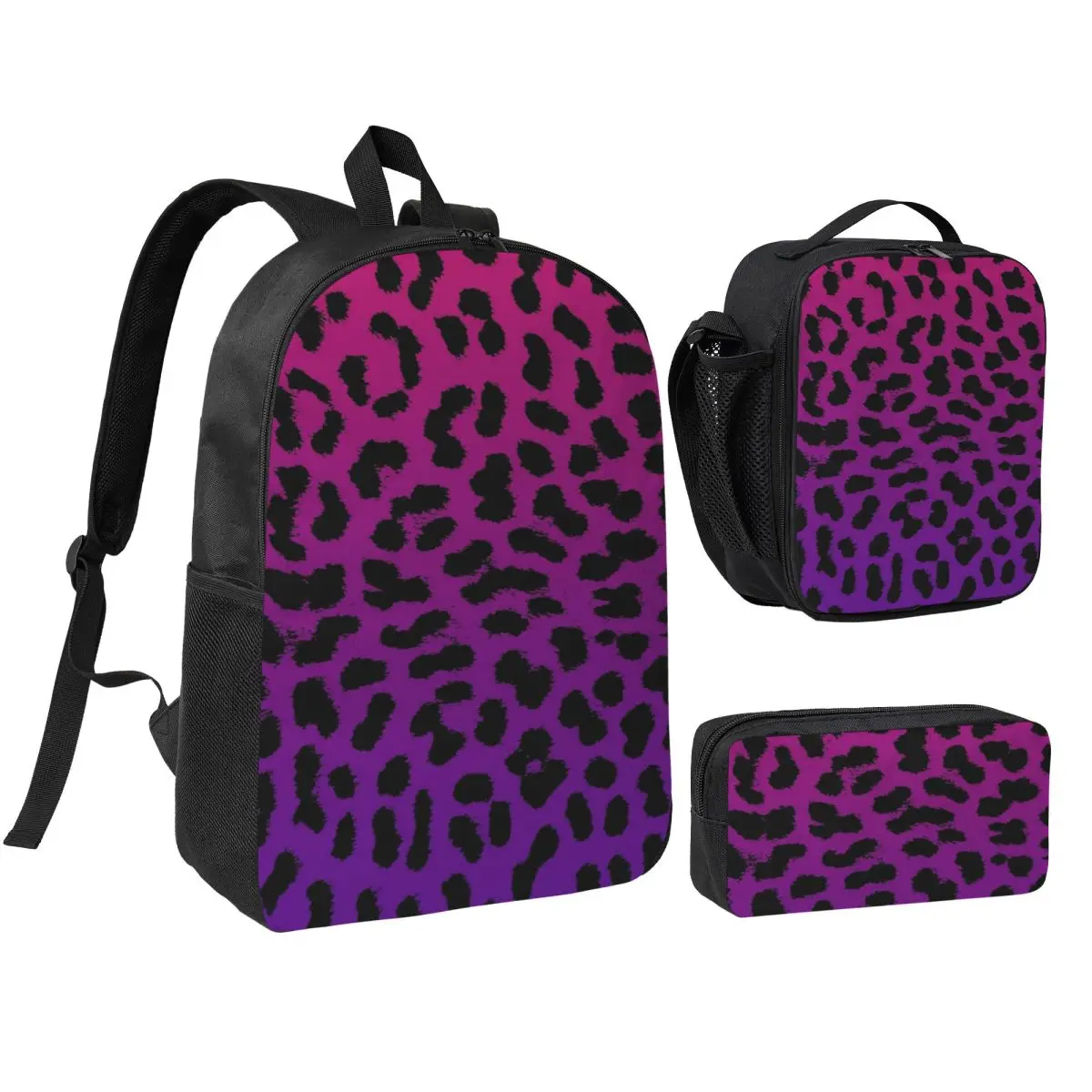 Purple Leopard Pattern With Pink Cheetah Backpack BookBag School Bag Laptop Shoulder Bags 3ps Insulated Lunch Bag Pencil Case
Purple Leopard Pattern With Pink Cheetah Backpack BookBag School Bag Laptop Shoulder Bags 3ps Insulated Lunch Bag Pencil Case