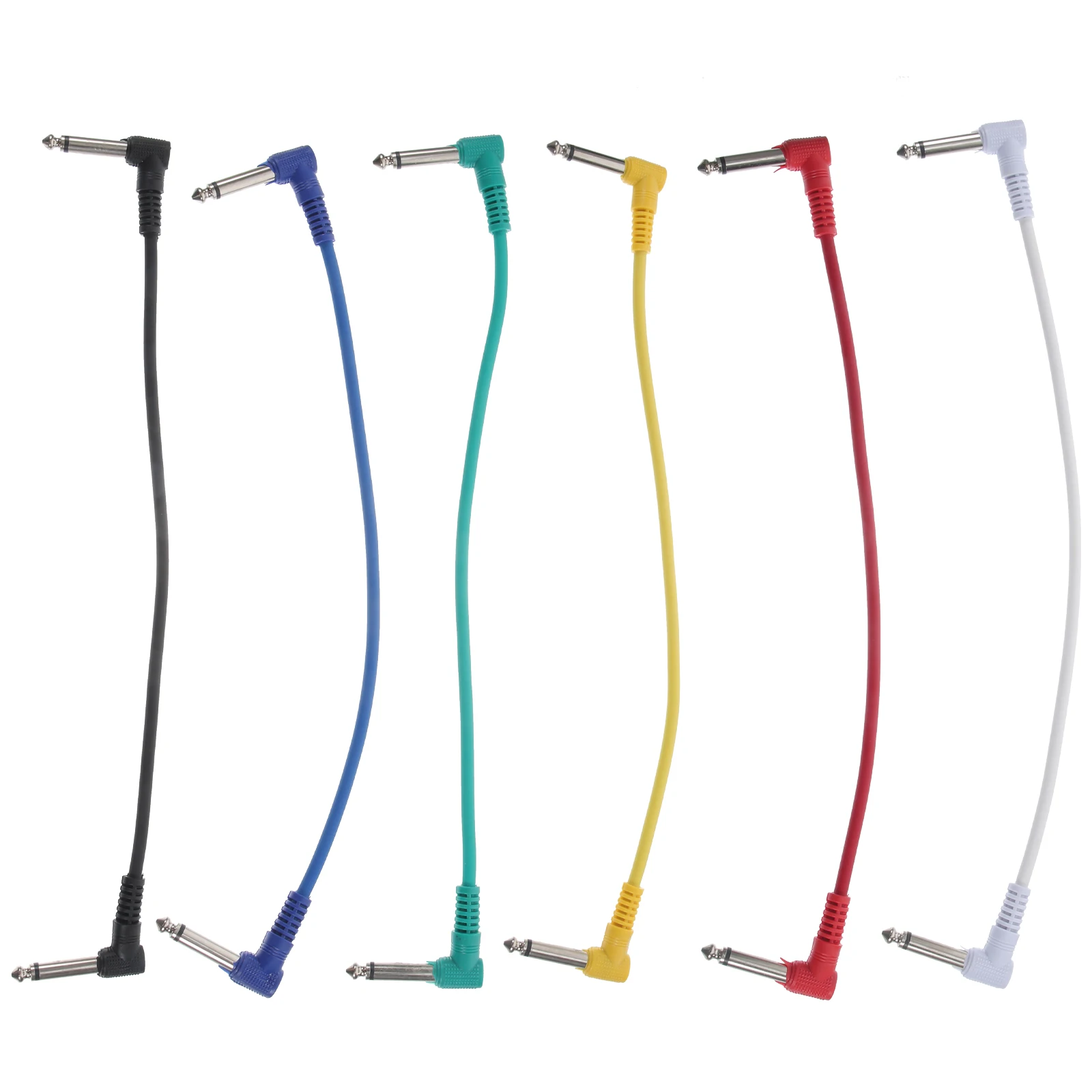 6pcs 6.35Mm Guitar Patch Cable Right Angle Male To Male Professional Audio Connect Wire For Bass Effect Pedal Low
6pcs 6.35Mm Guitar Patch Cable Right Angle Male To Male Professional Audio Connect Wire For Bass Effect Pedal Low