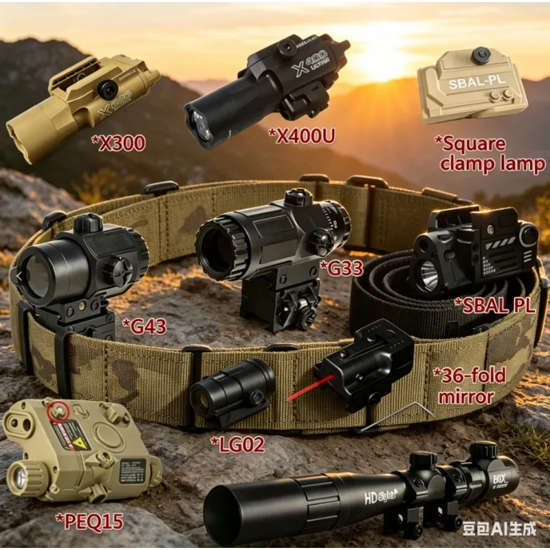 Universal 20mm Bracket Battle Pack PEQ15 Aim Light Optic Wargame Gun Components for CS Match Outdoor Wars
Universal 20mm Bracket Battle Pack PEQ15 Aim Light Optic Wargame Gun Components for CS Match Outdoor Wars