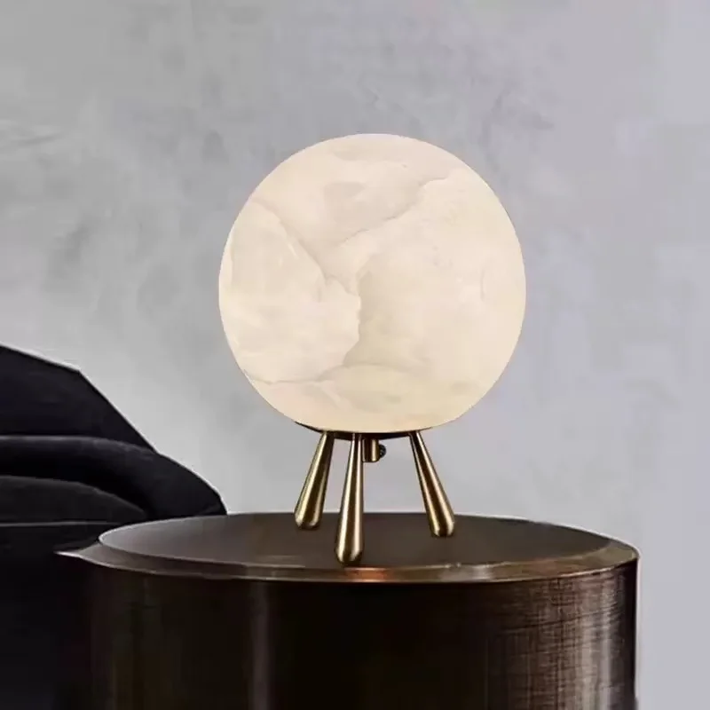 Spanish Natural Marble Table Lamp Simple Bedroom Bedside Night Light Copper Material LED Desk Atmosphere Decorative Reading Room
Spanish Natural Marble Table Lamp Simple Bedroom Bedside Night Light Copper Material LED Desk Atmosphere Decorative Reading Room