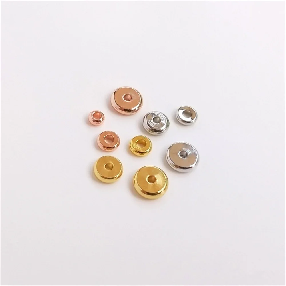 10pcs Real 18K Gold Plating White and gold rose gold spacer loose bead DIY gasket bracelet beads accessories material
10pcs Real 18K Gold Plating White and gold rose gold spacer loose bead DIY gasket bracelet beads accessories material