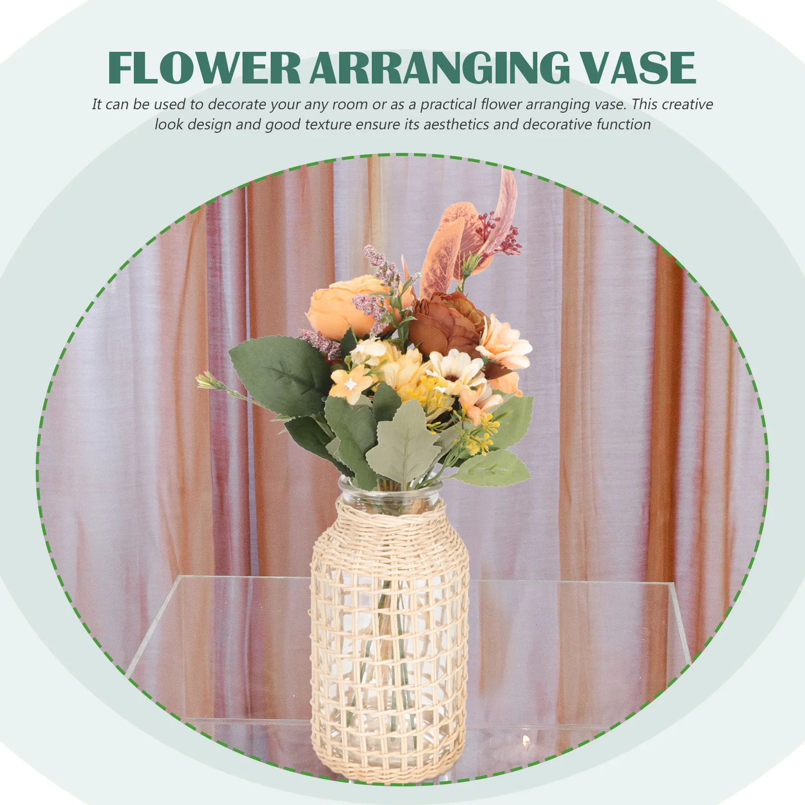 Creative Woven Vase Handcrafted Rattan Flower Pot Natural Pastoral Design Decorative Planter for Living Room Bedroom Festival
Creative Woven Vase Handcrafted Rattan Flower Pot Natural Pastoral Design Decorative Planter for Living Room Bedroom Festival