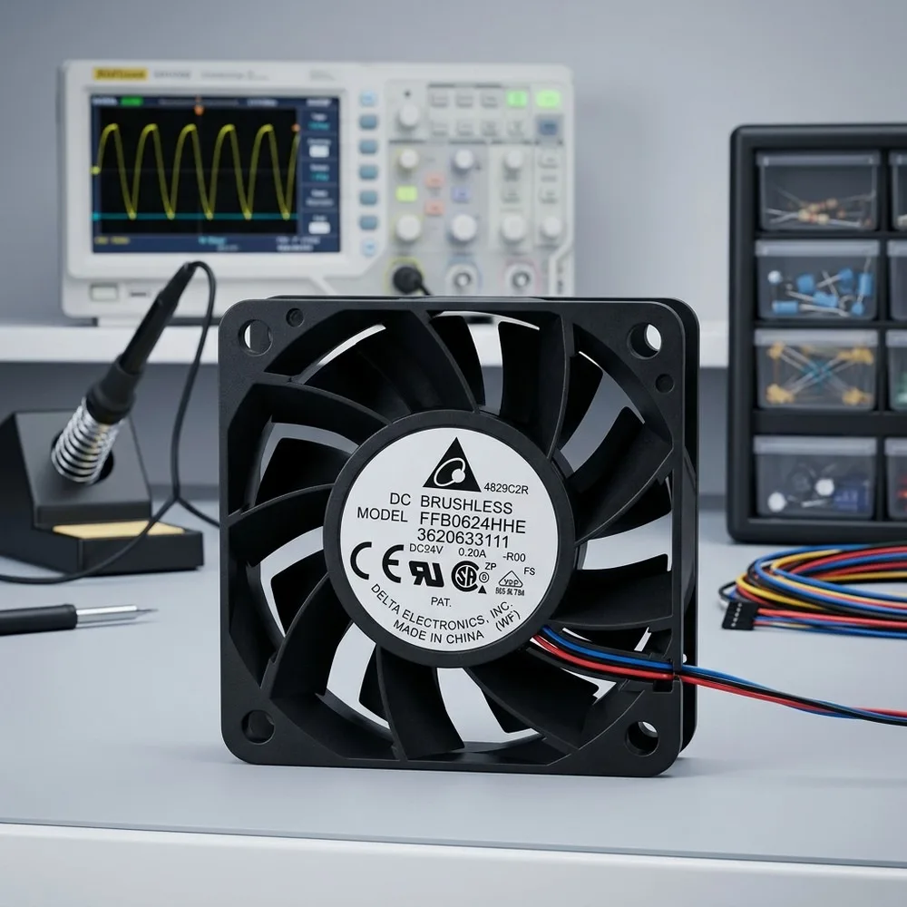 For Delta FFB0624HHE-R00 DC24V 0.20A 60*60*38MM 3-Wire Inverter Cooling Fan
For Delta FFB0624HHE-R00 DC24V 0.20A 60*60*38MM 3-Wire Inverter Cooling Fan
