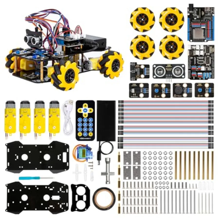 STEM Electronics Kit for Ages 8-16 Adults: Arduino-Compatible Robotics Programming Project with Plastic Housing, Black/Blue, Ea
STEM Electronics Kit for Ages 8-16 Adults: Arduino-Compatible Robotics Programming Project with Plastic Housing, Black/Blue, Ea