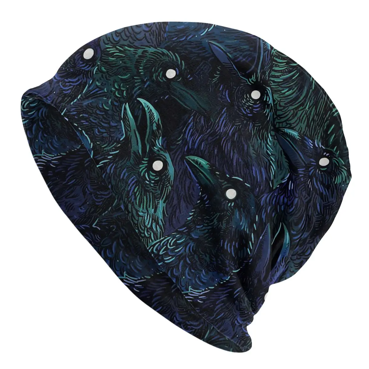 Raven Pattern Autumn Female Thin Beanies Double Used Windproof Bonnet Hats
Raven Pattern Autumn Female Thin Beanies Double Used Windproof Bonnet Hats