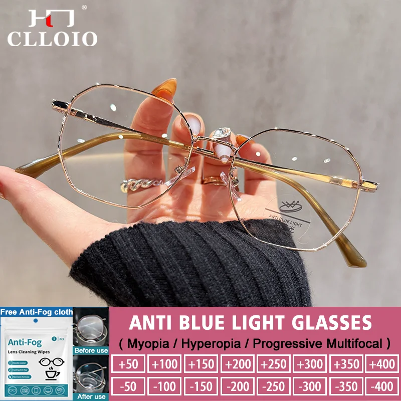 CLLOIO New Lady Business Polygon Reading Prescription Computer Glasses High Quality Blue Light Filter Myopia Hyperopia Eyeware
CLLOIO New Lady Business Polygon Reading Prescription Computer Glasses High Quality Blue Light Filter Myopia Hyperopia Eyeware