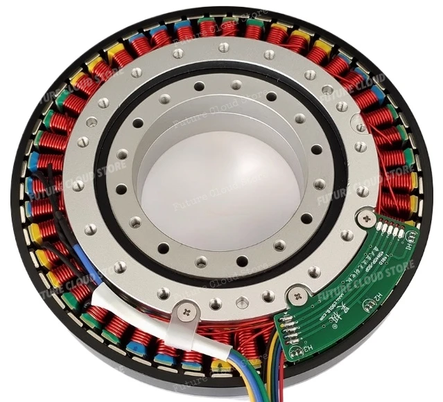 Flat and thin multi-pole with Hall motor, Large hollow shaft ultra-low speed disc brushless DC motor.
Flat and thin multi-pole with Hall motor, Large hollow shaft ultra-low speed disc brushless DC motor.