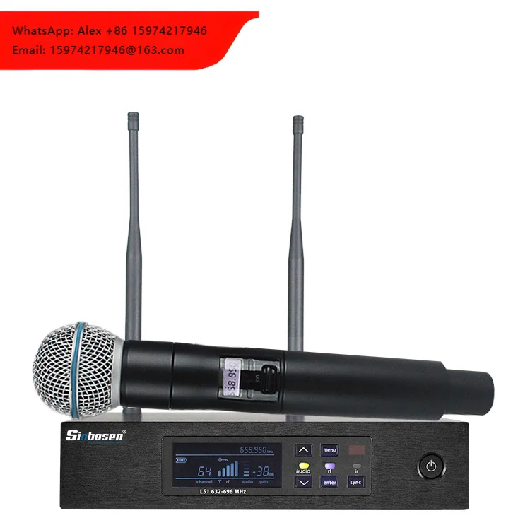 Wireless Microphone Professional Mic Wireless Q-D4 Musical Instruments Mic Stage Recording Studio Microphone
Wireless Microphone Professional Mic Wireless Q-D4 Musical Instruments Mic Stage Recording Studio Microphone