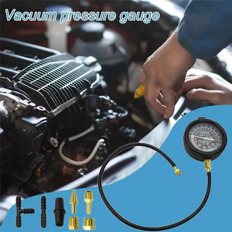 N11R Car Vacuum And Fuel Pump Tester Gauge Kit, Fuel Pump And Vacuum Tester Gauge, Leak Carburetor Pressure Diagnostics
N11R Car Vacuum And Fuel Pump Tester Gauge Kit, Fuel Pump And Vacuum Tester Gauge, Leak Carburetor Pressure Diagnostics