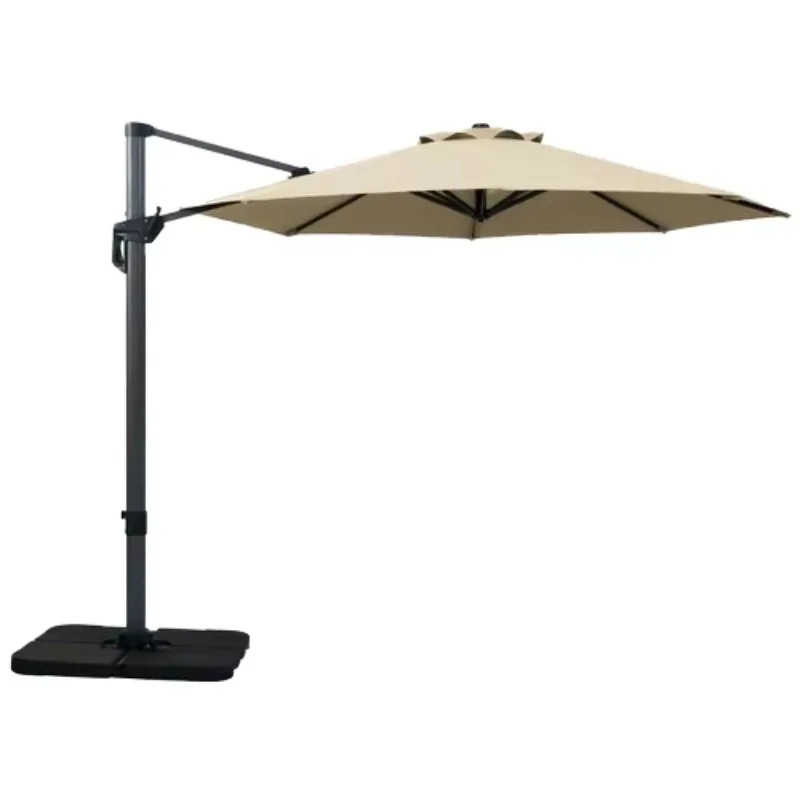 10 Foot Cantilever Patio Umbrella & Base Set for Outdoor Entertaining
10 Foot Cantilever Patio Umbrella & Base Set for Outdoor Entertaining