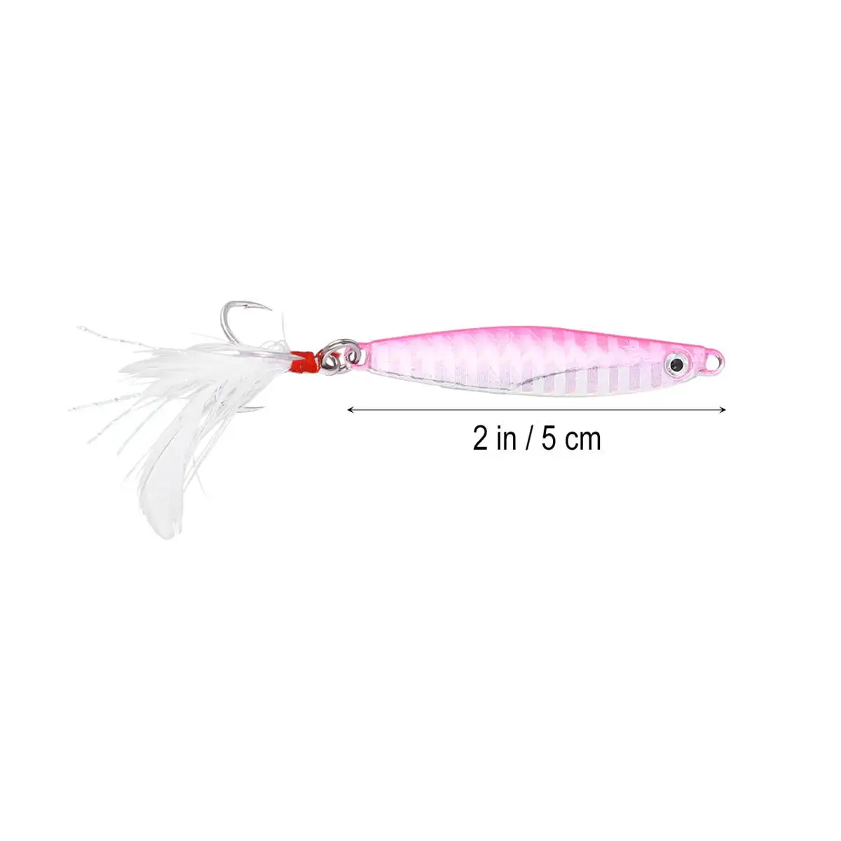 2Pcs Fishing Metal Fishing Baits Sets Artificial Hard Bait Treble Hooks Spanish Mackerel (Pink)
2Pcs Fishing Metal Fishing Baits Sets Artificial Hard Bait Treble Hooks Spanish Mackerel (Pink)